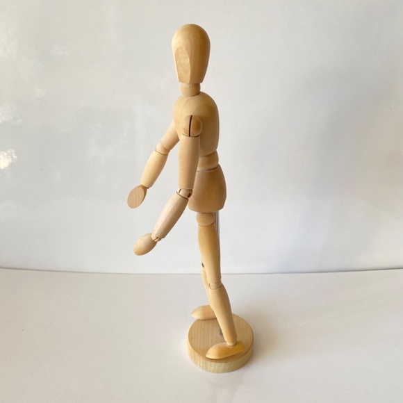 Posable Mannequin Articulated Wooden Figure by IKEA Vintage - Picture 6 of 6